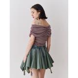 アシメヘムデニムミニスカート | jouetie | 詳細画像5 