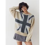UnionJackジャガードルーズニット | jouetie | 詳細画像1 