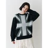 UnionJackジャガードルーズニット | jouetie | 詳細画像8 