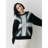 UnionJackジャガードルーズニット | jouetie | 詳細画像9 