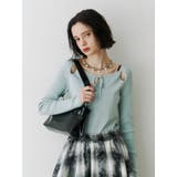 オープンショルダーレイヤードニット | jouetie | 詳細画像15 