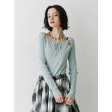 オープンショルダーレイヤードニット | jouetie | 詳細画像16 