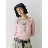 オープンショルダーレイヤードニット | jouetie | 詳細画像9 