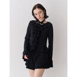 ラッフルフリルコサージュニット | jouetie | 詳細画像1 