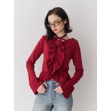 ラッフルフリルコサージュニット | jouetie | 詳細画像2 