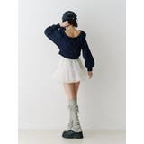 レースドッキングオフショルプルオーバー【セットアップ対応】 | jouetie | 詳細画像15 