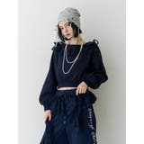 レースドッキングオフショルプルオーバー【セットアップ対応】 | jouetie | 詳細画像18 