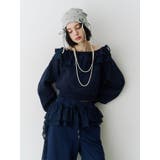 レースドッキングオフショルプルオーバー【セットアップ対応】 | jouetie | 詳細画像20 