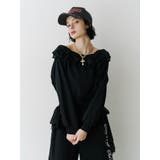 レースドッキングオフショルプルオーバー【セットアップ対応】 | jouetie | 詳細画像5 