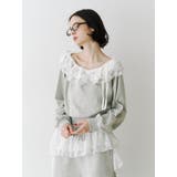 レースドッキングオフショルプルオーバー【セットアップ対応】 | jouetie | 詳細画像9 