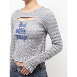 カットアウトシャーリングトップス | jouetie | 詳細画像7 