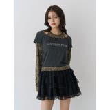 ブラック | レイヤードライクホルターネックトップス | jouetie