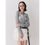 レースドッキングカットトップス | jouetie | 詳細画像4 