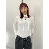 オフホワイト | レースドッキングカットトップス | jouetie