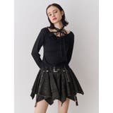 ブラック | レースドッキングカットトップス | jouetie