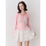 ピンク | レースドッキングカットトップス | jouetie