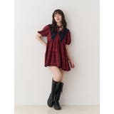 ビッグカラーフレアミニワンピース | jouetie | 詳細画像16