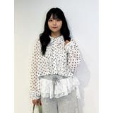 シアーフリルショートブラウス | jouetie | 詳細画像14 