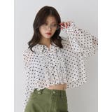 シアーフリルショートブラウス | jouetie | 詳細画像3 