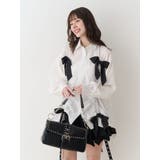 ギャザーリボンルーズシャツ | jouetie | 詳細画像10 