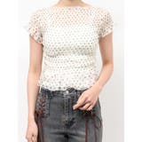 オフホワイト | シャーリングシアートップス | jouetie