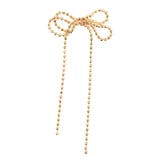 ボールチェーンリボンピアス | jouetie | 詳細画像3 