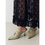 グリーン | ハトメポインテッドパンプス | jouetie