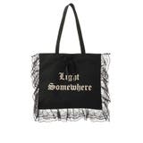 ロゴレースフリルトートバッグ | jouetie | 詳細画像19 