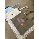 ロゴレースフリルトートバッグ | jouetie | 詳細画像2 