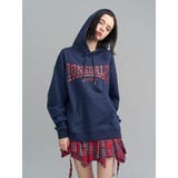 ネイビー | 【LONSDALE×jouetie】スタッズBIGフーディー | jouetie