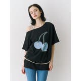 チェリーワンショルルーズTシャツ | jouetie | 詳細画像21 