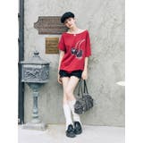 チェリーワンショルルーズTシャツ | jouetie | 詳細画像28 