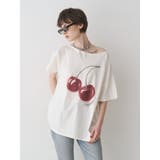 チェリーワンショルルーズTシャツ | jouetie | 詳細画像3 