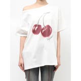 チェリーワンショルルーズTシャツ | jouetie | 詳細画像30 