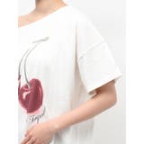チェリーワンショルルーズTシャツ | jouetie | 詳細画像34 