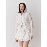 レースクロップドZIPフーディー【セットアップ対応】 | jouetie | 詳細画像3 