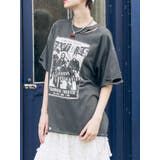 ブラック | グランジダメージTシャツ | jouetie