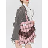 フリルチェックトートバッグ | jouetie | 詳細画像7 
