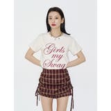 オフホワイト | ロゴフィットTシャツ | jouetie