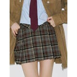 ボルドー | サイドラインプリーツミニスカート | jouetie