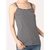 チャコールグレー | BASICボーダーキャミソール | Ungrid