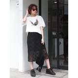 コットンネットミドル丈スカート | Ungrid | 詳細画像13 