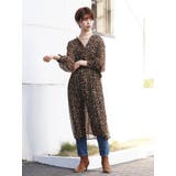 プリントフラワーギャザーワンピース | Ungrid | 詳細画像1