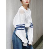 オフホワイト | スリットメッシュナンバリングロンTee | Ungrid