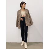 スリーブスリットチェックジャケット | Ungrid | 詳細画像7 