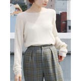 シアーロングスリーブニット | Ungrid | 詳細画像1