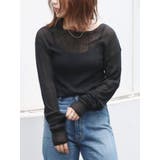 ブラック | シアーロングスリーブニット | Ungrid