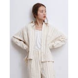 アイボリー | ストライプルーズシャツ | Ungrid