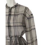 シアーチェックノーカラーシャツ | Ungrid | 詳細画像14 