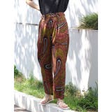 グリーン | エスニックタックパンツ | Ungrid